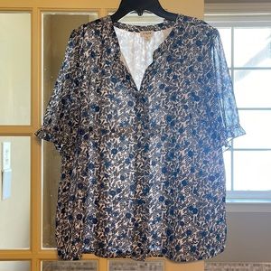 Short-sleeved J. Crew Blouse